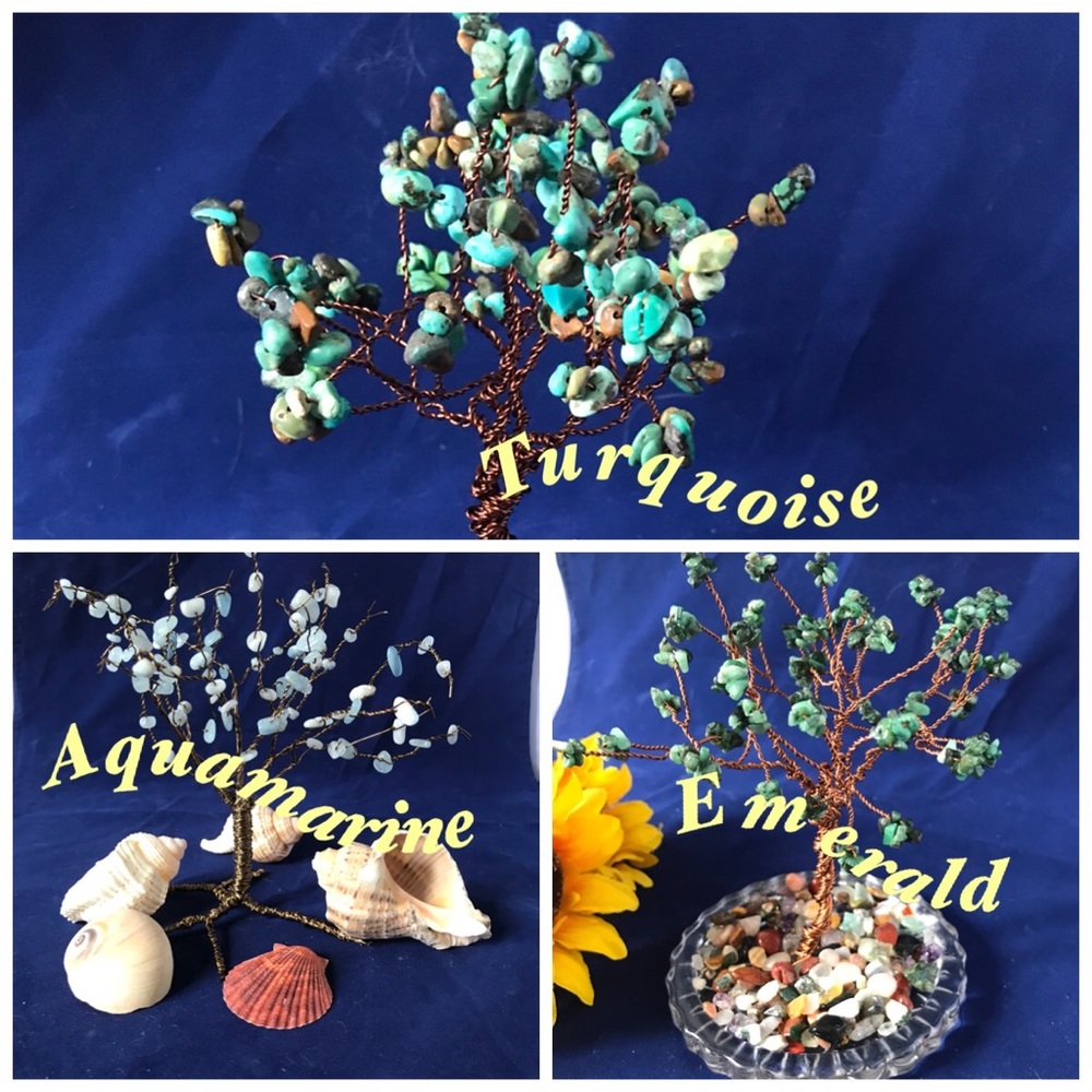 Made to order Gemstone Trees, genuine gems💍